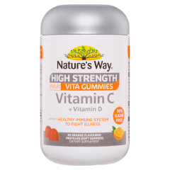 Nature's Way High Strength Adult Vita Gummies Vitamin C + Vitamin D 65's