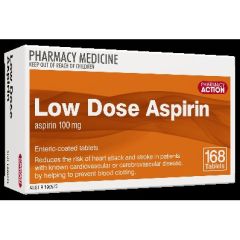 Pharmacy Action Asprin Tab 168