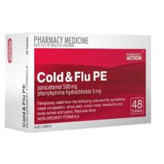 Pharmacy Action Cold & Flu 48T