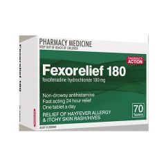 Pharmacy Action Fexorelief 180mg 50 (Fexofenadine)