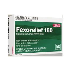 Pharmacy Action Fexorelief 180mg 70 (Fexofenadine)