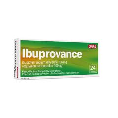 Pharmacy Action Ibuprovance 256g 24 Tabs (Ibuprofen Sodium Dihydrate)