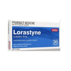 Pharmacy Action Lorastyne 10mg 30 (Loratadine)