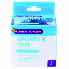 Pharmacy Care K Tape 50mmx5m Black