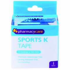 Pharmacy Care K Tape 50mmx5m Blue