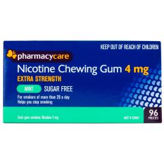 Pharmacy Care Nicotine Gum 4mg Mint 96Pk
