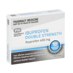 Ph Ibuprofen 400mg Double Strength 10 Tablets