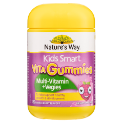 Nature's Way Kids Smart Vita Gummies Multi-Vitamin + Vegies 120 Pastilles