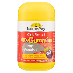 Nature's Way Kids Smart Vita Gummies Iron + Vitamin C 60 Pastilles