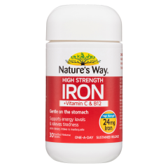 Nature's Way High Strength Iron 30 Tablets