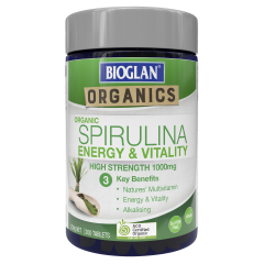 Bioglan Organic Spirulina 1000mg 200 Tablets