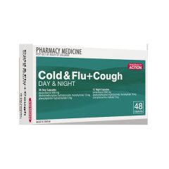 Pharmacy Action Cold/F Cough D/N 48 (Paracetamol, Dextromethorphan,)