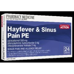 Pharmacy Action H/Fev&Sin Pe Tab 24 Blst (Paracetamol, Phenylephrine, Ch)