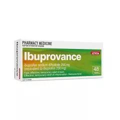 Pharmacy Action Ibuprovance 256g 48 Tabs (Ibuprofen Sodium Dihydrate)