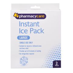 Pharmacy Care Instant Ice Pack Single Use Large 2 Pack