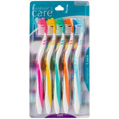 Pharmacy Care Toothbrush Soft 5Pk