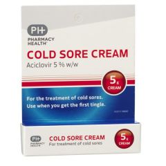 Pharmacy Health Cold Sore Cream 5g (Aciclovir)