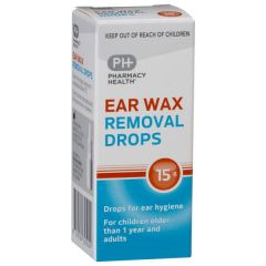 Pharmacy Health Ear Wax Removal Drops Docusate Sodium 15g (Aloe, Glycerol)