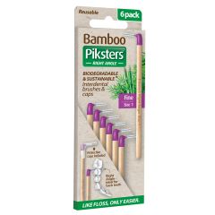Piksters Bamboo Right Angle Size 1 6Pk