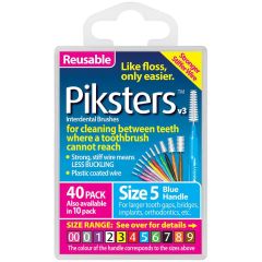 Piksters Interdental Brushes Blue Size 5 40Pk