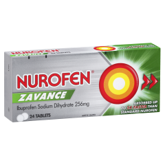 Nurofen Zavance Tablets 24s 256mg Ibuprofen Pain Relief