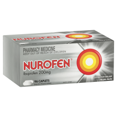 Nurofen Pain and Inflammation Relief Caplets 200mg Ibuprofen 96 Pack