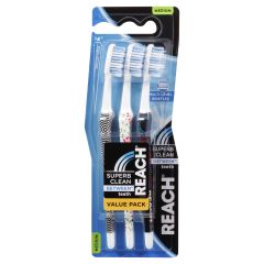 Reach Between Med Tooth Brush 3Pk