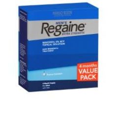 Regaine Men'S Extra Strength Minoxidil Hair Regrowth Treatment 4 X 60mL