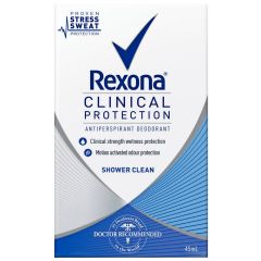 Rexona Antiperspirant Creamclinical Shower Clean 45mL