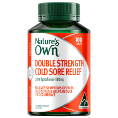 Nature's Own Double Strength Cold Sore Relief 100 Tablets