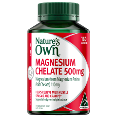 Nature's Own Magnesium Chelate 500mg 180 Capsules