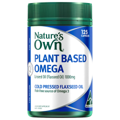 Nature's Own Plant Based Omega 125 Capsules