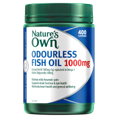 Nature's Own Odourless Fish Oil 1000mg 400 Capsules