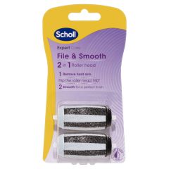 Scholl File & Smooth 2In1 Roller Refill 1Pk