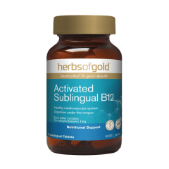 Herbs of Gold Activated Sublingual B12 75 Tabs