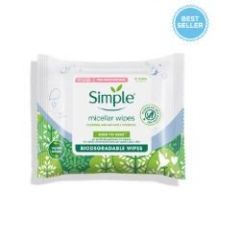 Simple Kind To Skin Micellar Biodegradable Facial Wipes 20 Wipes