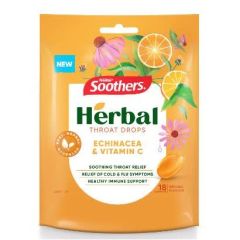 Soothers Herbal Echinacea &Vit C 18Loz