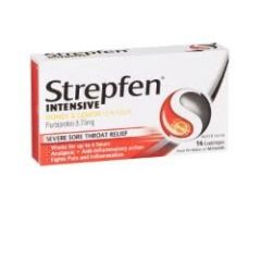 Strepfen Intensive Lozenges Honey And Lemon 16 Pack (Flurbiprofen)