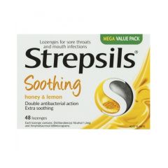 Strepsils Lozenge Honey Lemon 48 Pack