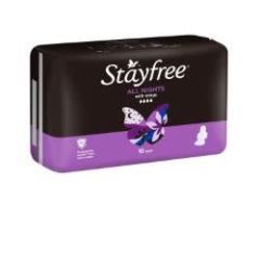 Stayfree All Nights Pads With Wings 10 Pack