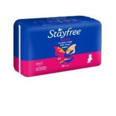 Stayfree Ultra Thin Super Pads With Wings 20 Pack