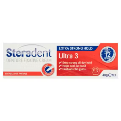 Steradent Ultra 3 Denture Fixative Cream 40g