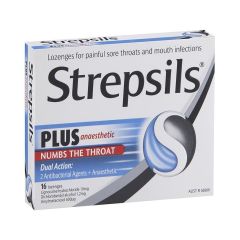 Strepsils Plus + Anaestheic Lozenges 16 Pack