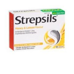 Strepsils Soothing Honey & Lemon 48 Lozenges