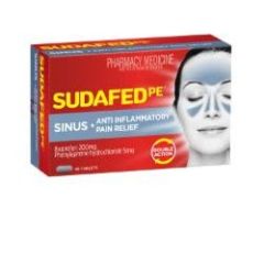 Sudafed Pe Sinus + Anti Inflammatory Pain Relief Tablets 48 Pack