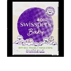 Swisspers Baby Cotton Tips Paper Stems 40 Pack