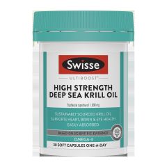 Swisse High Strength Deep Sea Krill Oil 1000mg 30 Capsules