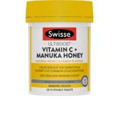 Swisse U/B Tab Vit C + Manuka Honey 120