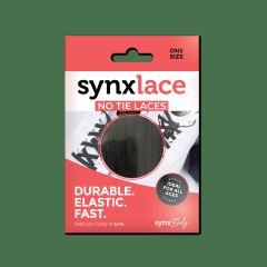 Synxlace No Tie Laces Black