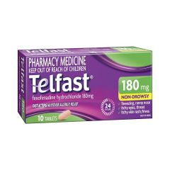 Telfast Hayfever Tablets 180mg 10 Pack